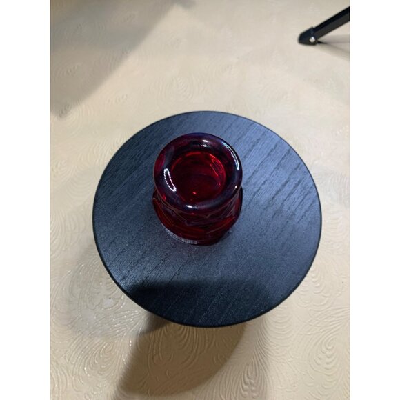 Vintage Viking Georgian Honeycomb Ruby Red Toothpick Holder - Picture 3 of 5